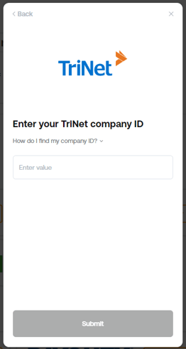 TriNet Company ID SS