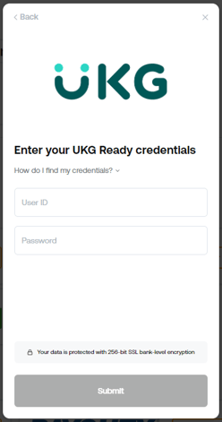 UKG Ready Credentials SS